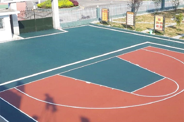 學(xué)校彩色瀝青路面